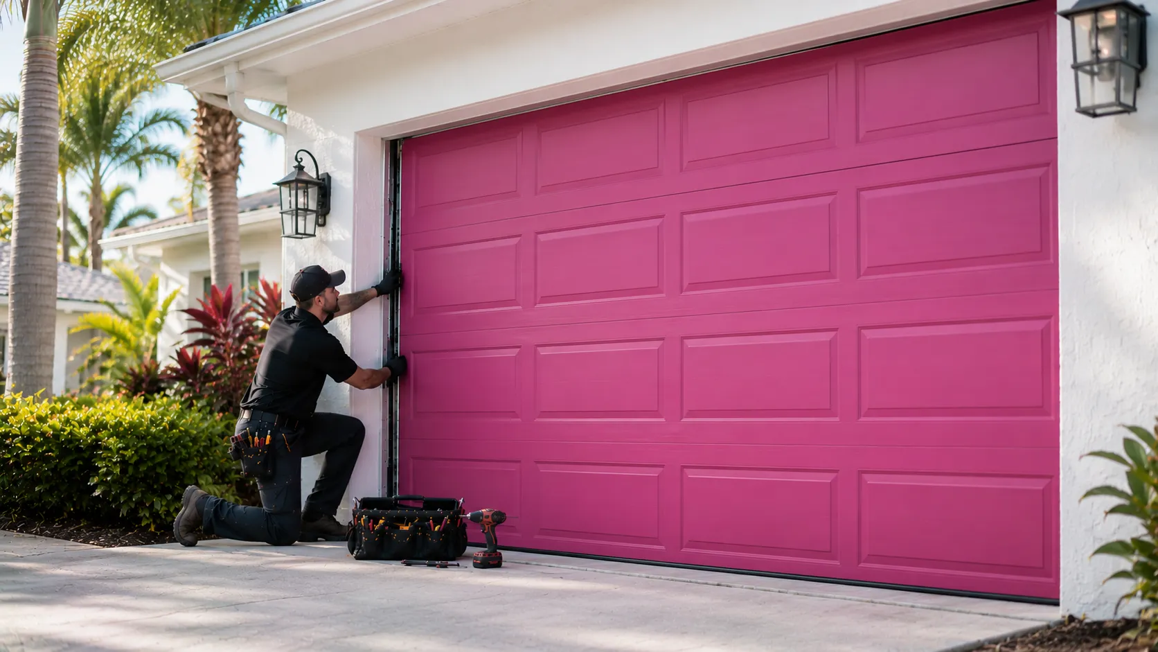 Garage Door Work in Elmbrook Village