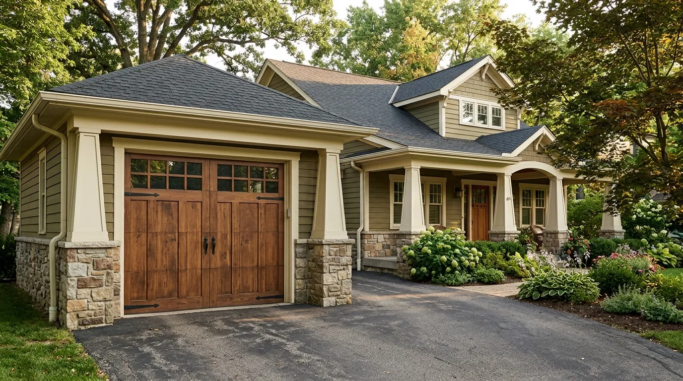 Residential garage doors