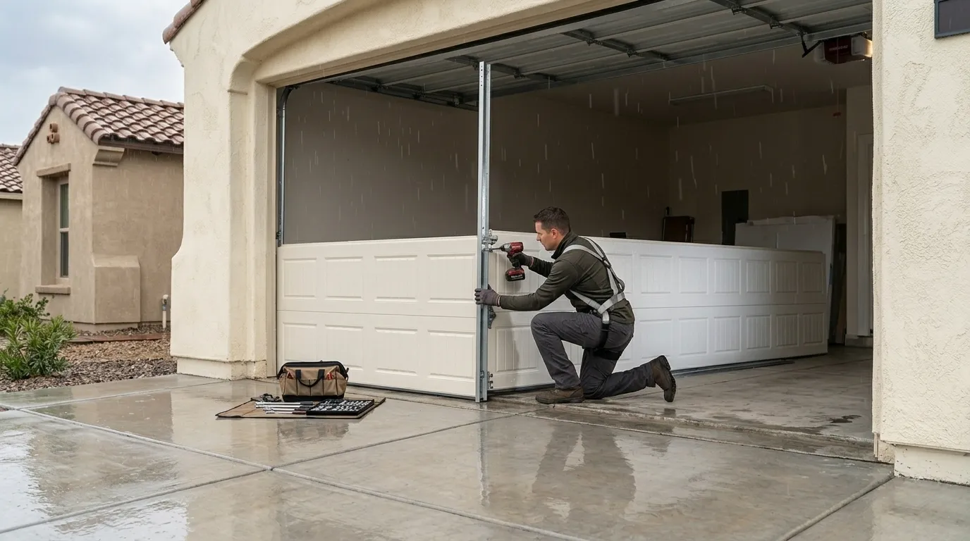 Commercial roll-up garage door