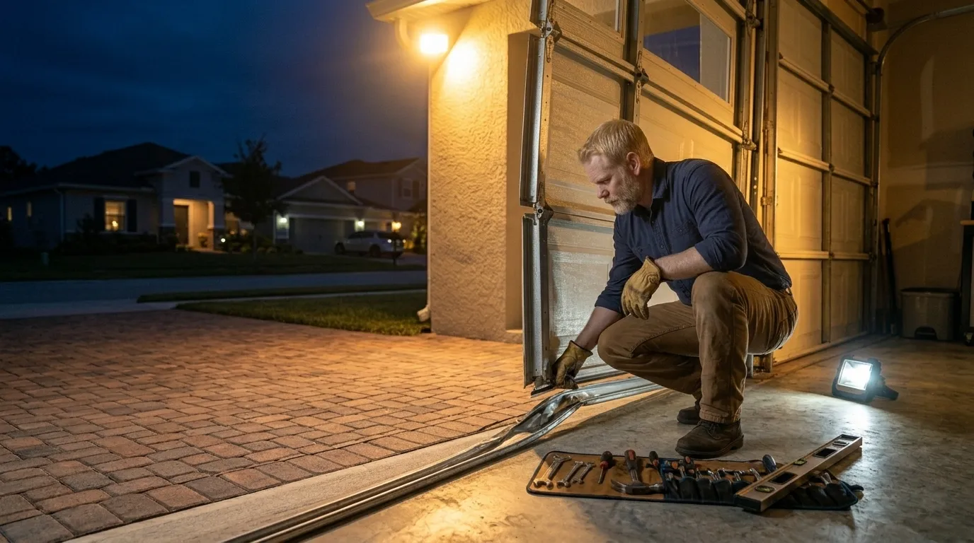 Commercial roll-up garage door